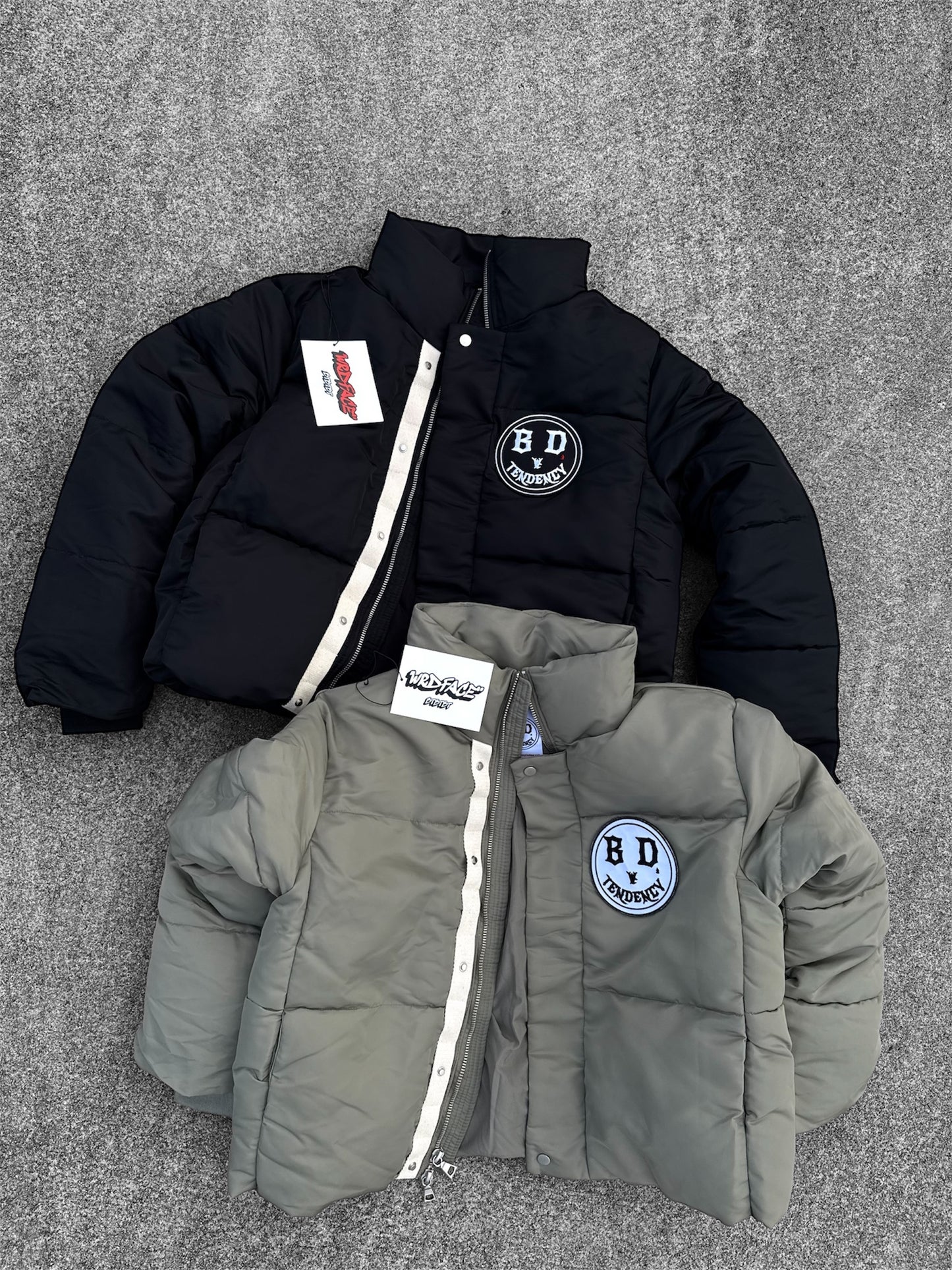 "WrdFace" VPatch Puffer Zip