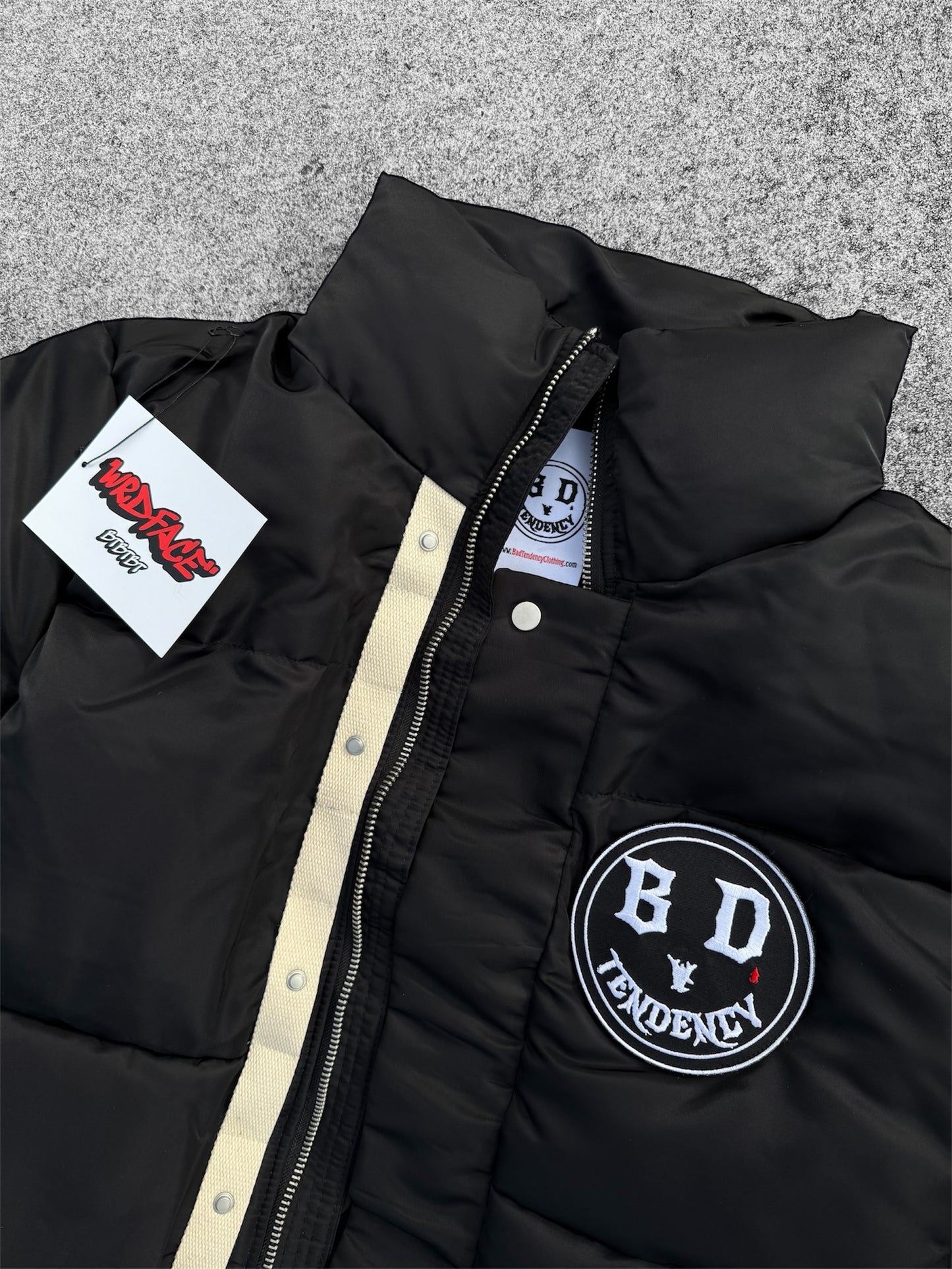 "WrdFace" VPatch Puffer Zip