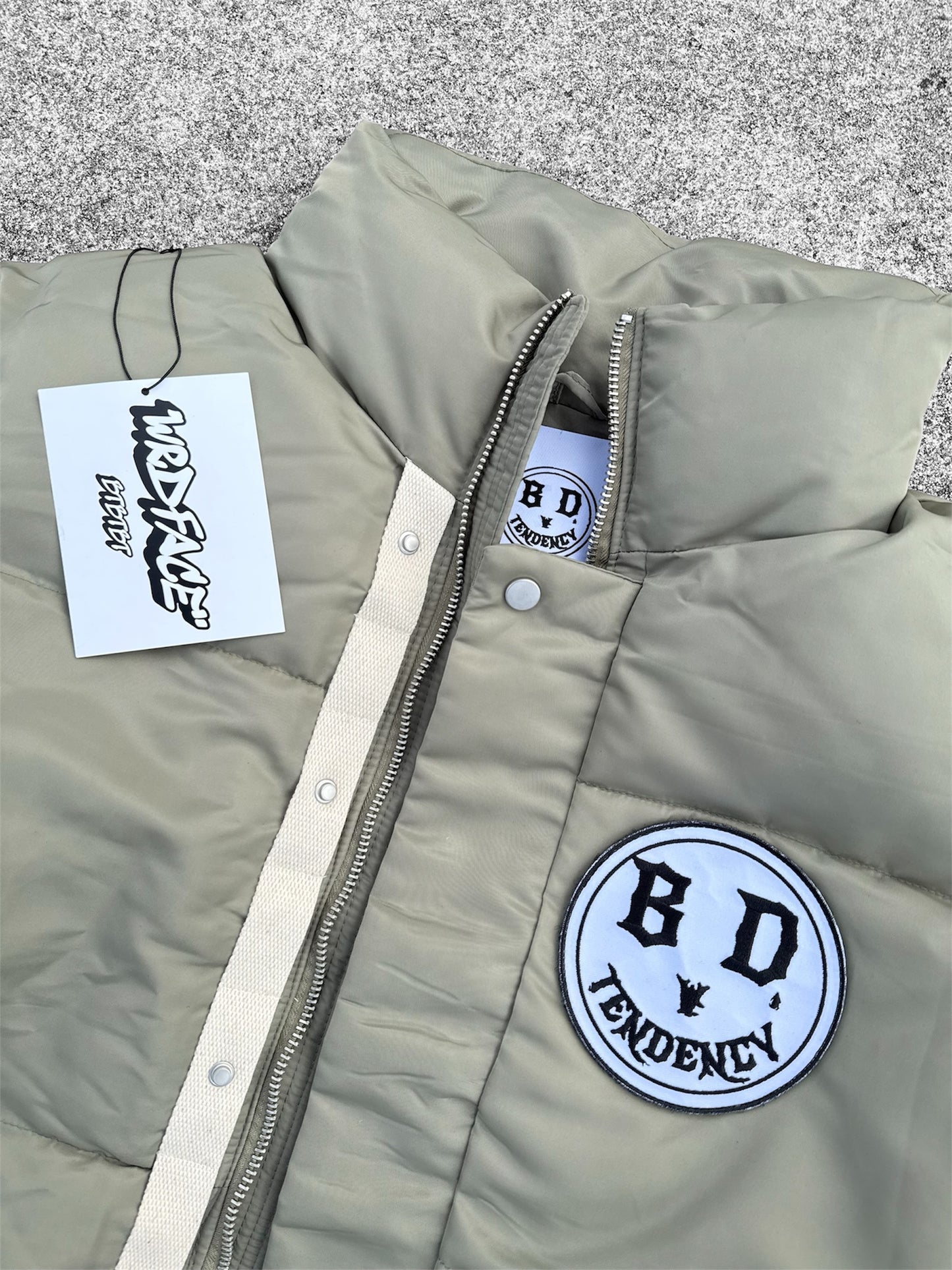 "WrdFace" VPatch Puffer Zip