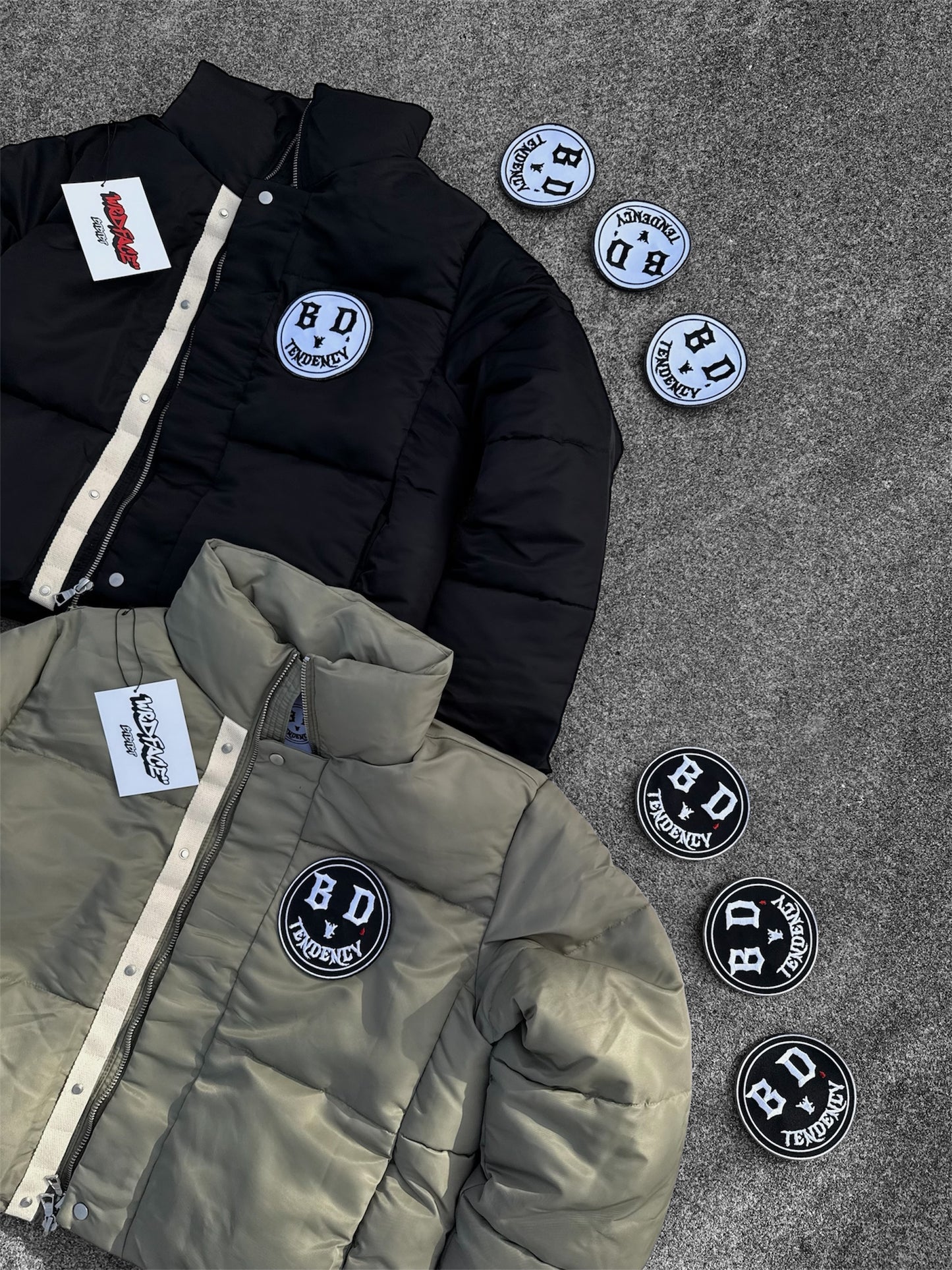 "WrdFace" VPatch Puffer Zip